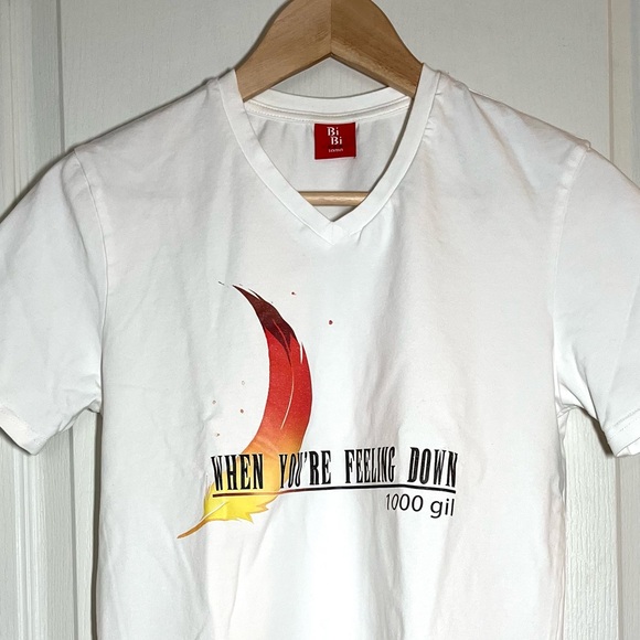 Bibisama Final Fantasy “When You’re Feeling Down” T-Shirt Anime Streetwear Sz S - Picture 3 of 12